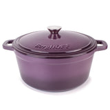 BergHOFF Neo Cast Iron 7qt. Round Dutch Oven 11" with Lid, Purple