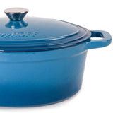 BergHOFF Neo Cast Iron 5qt. Oval Dutch Oven 11.5" with Lid, Blue