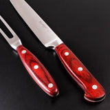 BergHOFF Pakka Wood 3Pc Stainless Steel Carving Set with Case