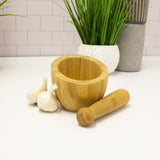 BergHOFF Bamboo 2Pc Mortar and Pestle, Natural