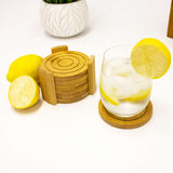 BergHOFF Bamboo 7pc Circular Coaster Set