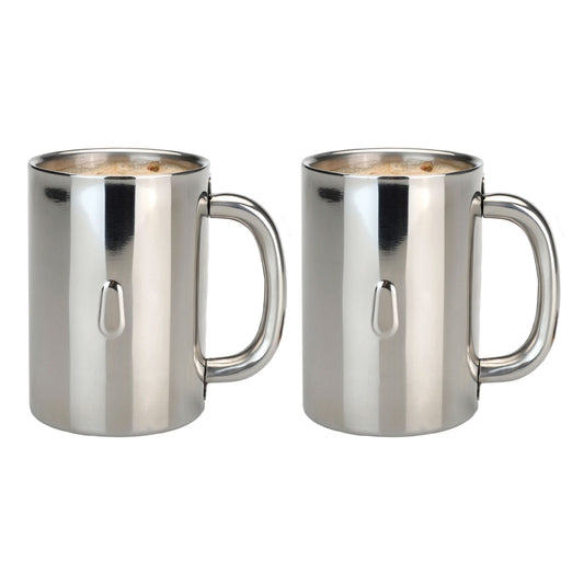 BergHOFF 2Pc 18/10 Stainless Steel Coffee Mug, 12oz.