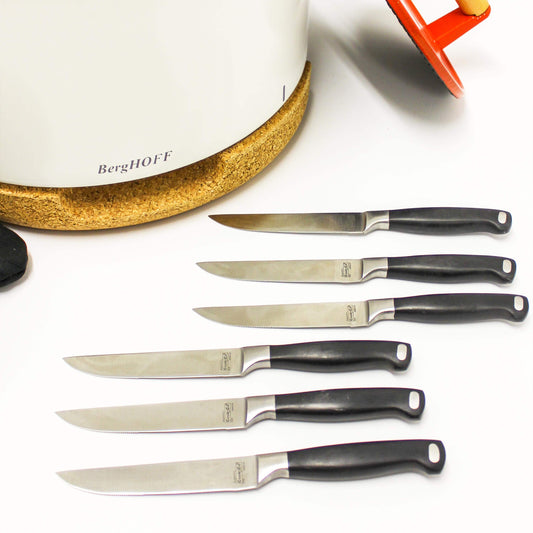 BergHOFF Bistro 12pc Stainless Steel Steak Knife Set, 4.25"