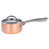 BergHOFF Vintage 10pc Tri-Ply Copper Cookware Set with Lids, Polished