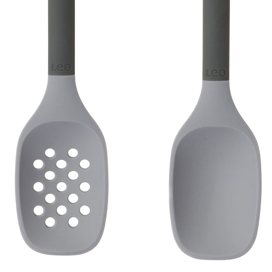 BergHOFF Leo 2Pc Utensil Serve Set, Heat-resistant Silicone, Gray