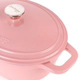 BergHOFF Neo Cast Iron 3qt. Round Dutch Oven 8" with Lid, Pink