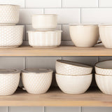 Kook Narbonne Ceramic Cereal Bowls 22 oz, Set of 4