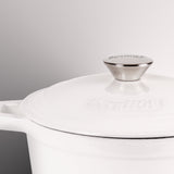 BergHOFF Neo Cast Iron 3qt. Round Dutch Oven 8" with Lid, White