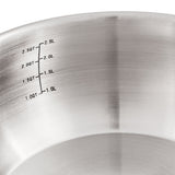 BergHOFF Belly Shape 18/10 Stainless Steel 8" Sauce Pan with SS Lid, 3.2qt.