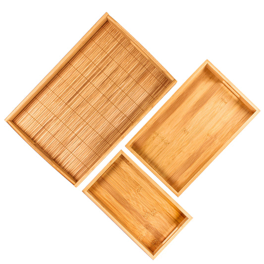 BergHOFF Bamboo 3Pc Serving Tray Set
