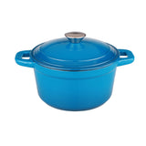 BergHOFF Neo 6pc Cast Iron Dutch Oven Cookware Set with Lids, Blue