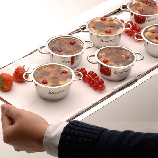 BergHOFF 18/10 Stainless Steel 2.5" Mini Pots, Set of 4