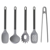 BergHOFF Leo 5Pc Nonstick Silicone Utensil Set, Grey