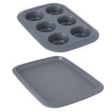 BergHOFF GEM Non-stick 3Pc Bakeware Set , Small Cookie Sheet, Cupcake Pan and Pie Pan