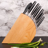 BergHOFF Forged 9pc Stainless Steel Knife Block Set with 3-in-1 Sharpener