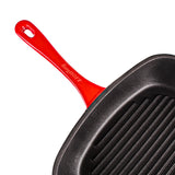 BergHOFF Neo 4pc Cast Iron Grill & Fry Pan Set, Red