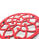 BergHOFF Neo 4pc Cast Iron Grill & Fry Pan Set, Red