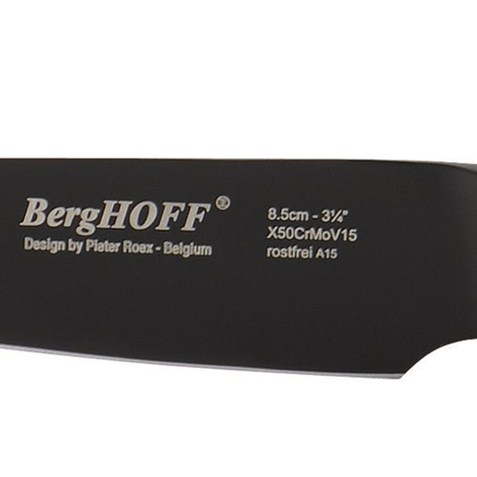 BergHOFF Ron 3.35" Stainless Steel Paring Knife, Black