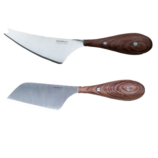 BergHOFF Aaron Probyn 3pc Cheese Knife and Bamboo Cutting Board Set, Striped