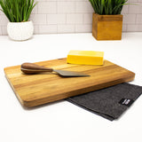 BergHOFF Aaron Probyn 3pc Cheese Knife and Bamboo Long Cutting Board Set, Two-Toned