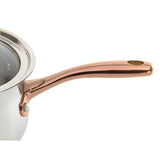 BergHOFF Ouro Gold 18/10 Stainless Steel 6.25" Saucepan with Glass Lid 2.5qt.