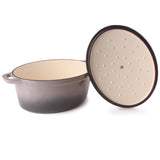 BergHOFF Neo Cast Iron 8qt. Oval Dutch Oven 13" with Lid, Oyster