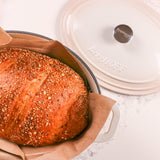 BergHOFF Neo Cast Iron 5qt. Oval Dutch Oven 11.5" with Lid, Meringue