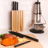 BergHOFF Ron Stainless Steel 6pc Knife Block Set, Black