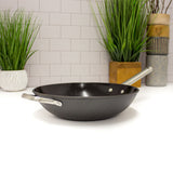 BergHOFF Geminis 3Pc Non-stick Spun Cast Aluminum 12" Wok With Silicone Screen & Skimmer
