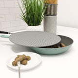 BergHOFF Geminis 3Pc Non-stick Spun Cast Aluminum 13.5" Wok With Silicone Screen & Skimmer