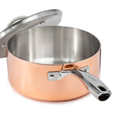 BergHOFF Vintage 15pc Tri-Ply Copper Cookware Set with Lids, Polished