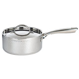 BergHOFF Vintage 13pc Tri-Ply 18/10 Stainless Steel Cookware with Spatulas Set, SS Lids, Hammered