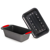 BergHOFF 11Pc Perfect Slice Bakeware Set, Grey & Red