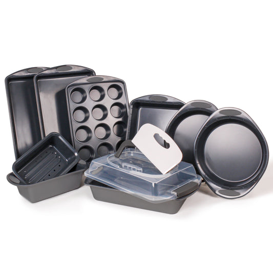 BergHOFF 11Pc Perfect Slice Bakeware Set, Grey