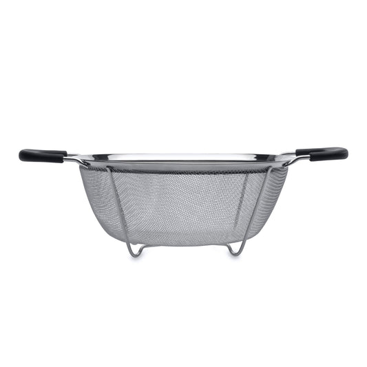 BergHOFF Essentials 3Pc Graduated Colander Set, 18/10 Stainless Steel, Sturdy Feet