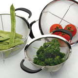 BergHOFF Essentials 3Pc Graduated Colander Set, 18/10 Stainless Steel, Sturdy Feet