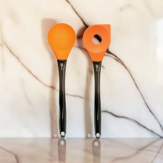Geminis 2pc Orange Silicone Salad Set