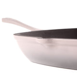 BergHOFF Neo 2pc Cast Iron 11" Grill Pan with Slotted Steak Press, Oyster