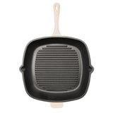 BergHOFF Neo 3pc Cast Iron Cookware Set, Grill Pan & Round Dutch Oven, Meringue