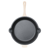 BergHOFF Neo 5pc Cast Iron Oval Dutch Oven Set with 10" Fry Pan, 5qt. & 8qt., Meringue