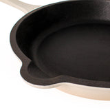 BergHOFF Neo 5pc Cast Iron Oval Dutch Oven Set with 10" Fry Pan, 5qt. & 8qt., Meringue