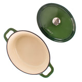 BergHOFF Neo 4pc Cast Iron Cookware Set, 5qt. & 8qt., Green