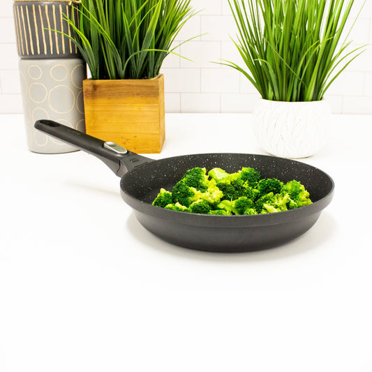BergHOFF GEM 4Pc Non-stick Cast Aluminum Cookware Set, Fry pan, Grill Pan & Saute Pan