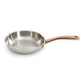 BergHOFF Ouro Gold 3pc 18/10 Stainless Steel Cookware Set, Glass Lids, Rose Gold Handles
