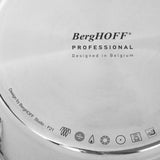 BergHOFF Professional 3Pc Tri-Ply 18/10 Stainless Steel Steamer Set, SS Lid