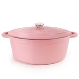 BergHOFF Neo 4Pc Cast Iron Cookware Set, 5qt. & 8qt. Dutch Ovens, Matching Lids, Pink