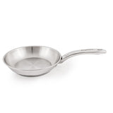 BergHOFF Belly Shape 3pc 18/10 Stainless Steel Fry Pan & Skillet Cookware Set with Glass Lid