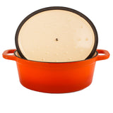 BergHOFF Neo 4pc Cast Iron Cookware Set, 5qt. & 8qt., Orange
