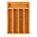 BergHOFF Bamboo 5-Slot Flatware Organizer, 13.75" x 9.75"
