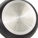 BergHOFF Essentials Nonstick Hard Anodized 11" Deep Skillet 4.3qt. With Glass Lid, Black